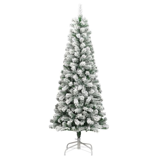 vidaXL K&uuml;nstlicher Weihnachtsbaum Klappbar Beschneit 240 cm