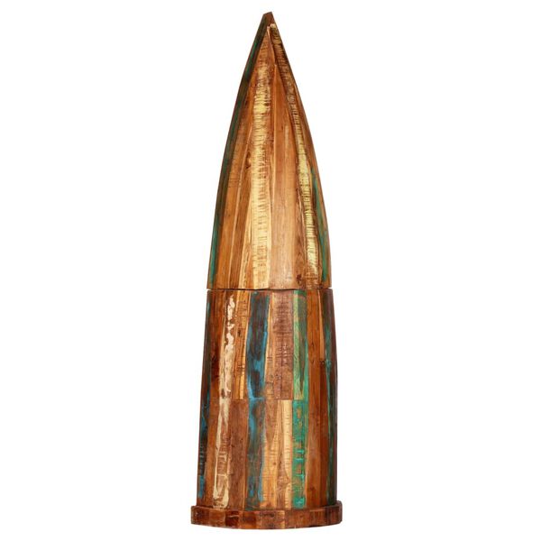 vidaXL Weinregal 50x40x180 cm Altholz Massiv