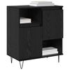 vidaXL Sideboard Schwarz Eichen-Optik 60 x 35 x 70 cm