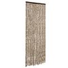 vidaXL Fliegenvorhang Beige und Braun 90x200 cm Chenille