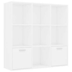 vidaXL B&uuml;cherregal Wei&szlig; 98x30x98 cm Holzwerkstoff