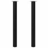 2 x Teleskopfu&szlig; Tischfu&szlig; St&uuml;tzfu&szlig; Tischbein Schwarz 710 mm-1100 mm