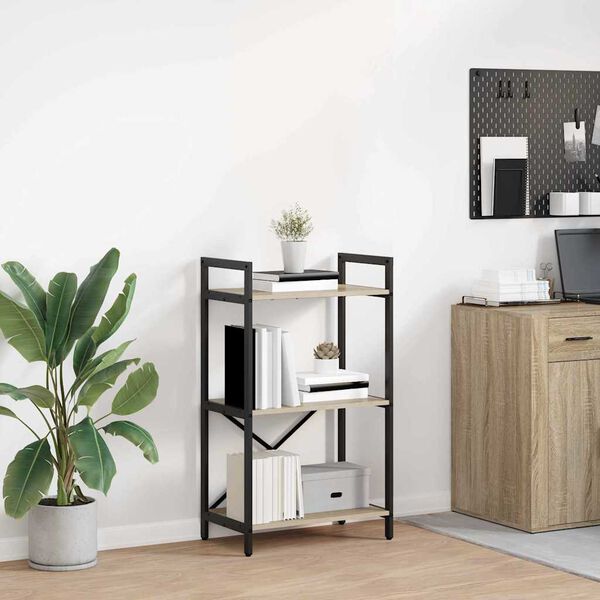 vidaXL B&uuml;cherregal Sonoma-Eiche 56 x 34 x 96 cm Holzwerkstoff