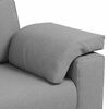 vidaXL Sofa 3 pcs Wolkengrau Leinenmischgewebe