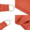 vidaXL Sonnensegel 160 g/m&sup2; Rechteckig Terrakottarot 3,5x4,5 m HDPE