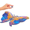 UNIDRAGON 199-tlg. Holzpuzzle Intergalaxy Butterfly Medium 32x23 cm