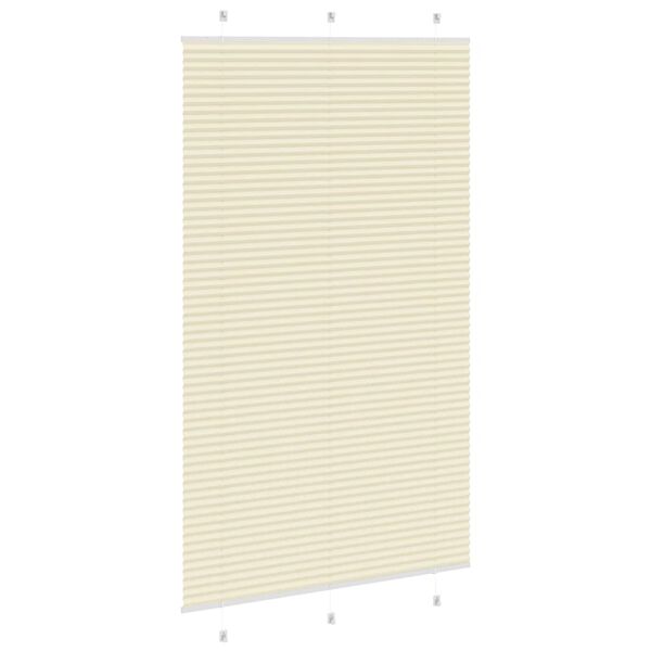 vidaXL Plissee Creme 115x200 cm Stoffbreite 114,4 cm Polyester