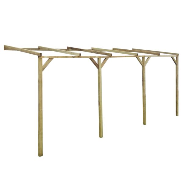 vidaXL Anlehn-Pergola B-Ware 2x5x2,2 m Massivholz Kiefer Impr&auml;gniert