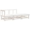 vidaXL Sectional Sofa Einheiten 3-Sitzer Solid pine wood Wei&szlig;e Kiefer