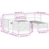 vidaXL 5-tlg. Garten-Sofagarnitur Massivholz Douglasie