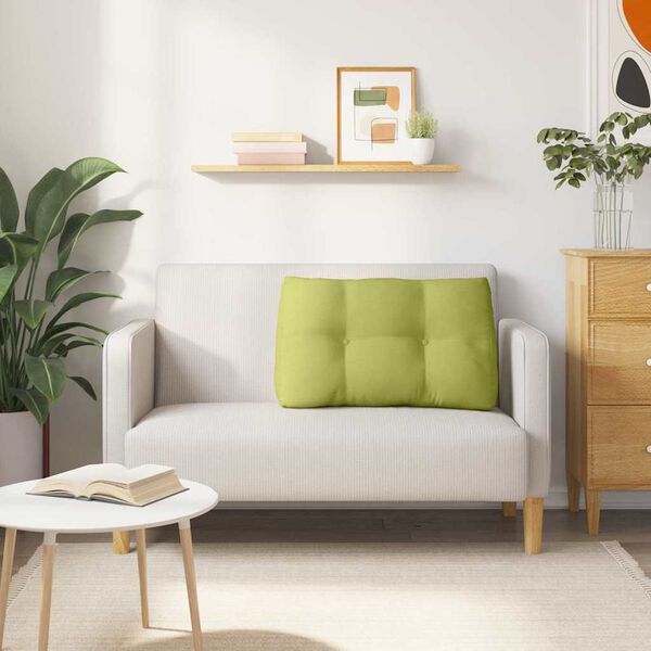 vidaXL R&uuml;cken Kissen Hellgr&uuml;n 80 x 24 x 50 cm Stoff