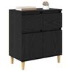 vidaXL Sideboard Schwarz Eichen-Optik 60 x 35 x 70 cm Holzwerkstoff