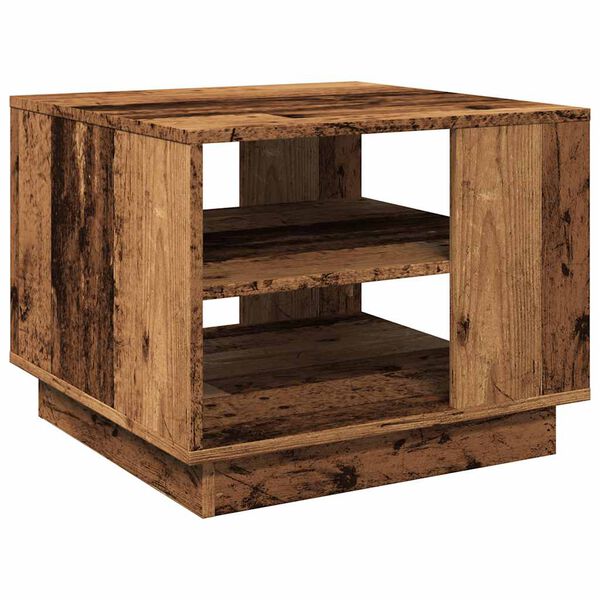 vidaXL Couchtisch Altholz-Optik 55x55x42 cm Holzwerkstoff