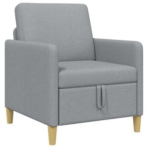vidaXL Sofa mit Stauraum Hellgrau 72 x 78 x 87 cm Polyester