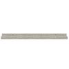 vidaXL Wandregale 4 Stk. Betongrau 60x9x3 cm