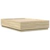 vidaXL Bettgestell Sonoma-Eiche 160x200 cm Holzwerkstoff