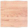 vidaXL Tischplatte 40x40x2 cm Massivholz Eiche Behandelt Baumkante
