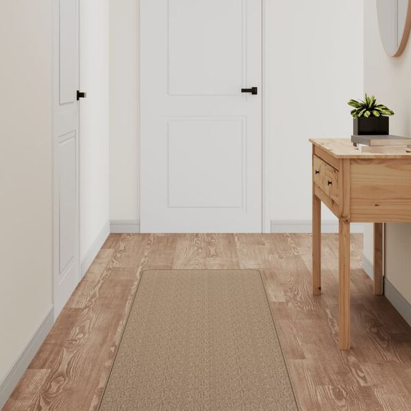 vidaXL Teppichl&auml;ufer Sisal-Optik Sandfarben 50x250 cm