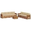 vidaXL Outdoor-Sofagarnitur 9 stk. Natur und Beige