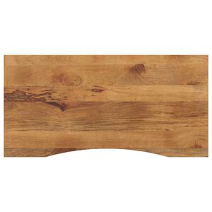 vidaXL Schreibtischplatte mit Aussparung 140x60x2,5cm Massivholz Mango