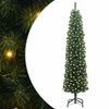 vidaXL K&uuml;nstlicher Weihnachtsbaum mit 300 LEDs mit St&auml;nder Gr&uuml;n 210 cm