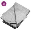 vidaXL Abdeckplane 180 g/m&sup2; 8x8 m Grau HDPE