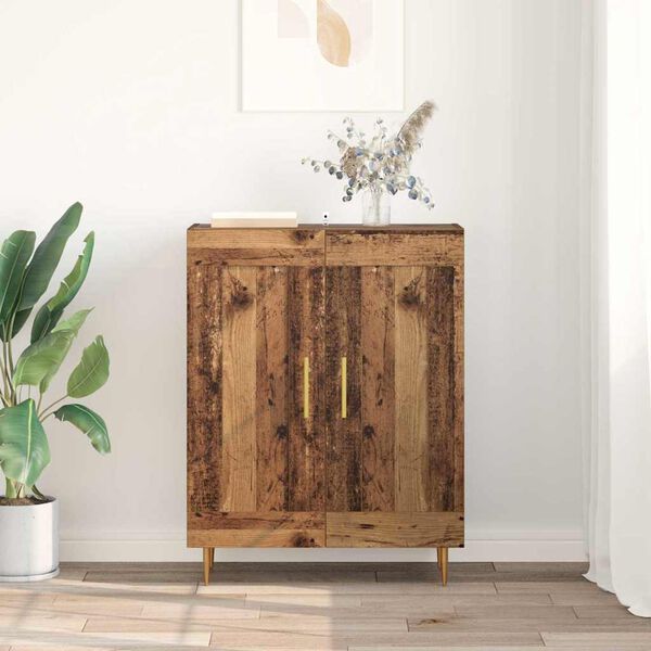 vidaXL Sideboard Altholz 69,5 x 34 x 90 cm Verbundholz und Eisen