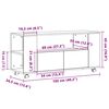 vidaXL TV-Schrank mit Rollen Altholz-Optik 102x34,5x43cm Holzwerkstoff