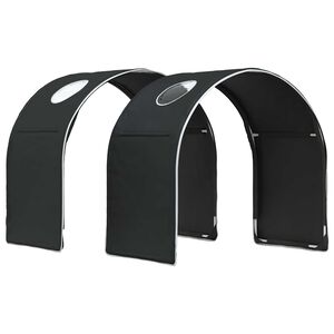 vidaXL Bett-Tunnel f&uuml;r Kinder-Hochbetten 2 pcs Schwarz Polyester