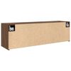 vidaXL Bad-Wandschrank Braun Eichen-Optik 100x25x30 cm Holzwerkstoff