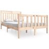 vidaXL Massivholzbett 120x190 cm