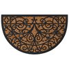 vidaXL Fu&szlig;matte Halbrund 45x75 cm Gummi und Kokosfaser