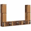 vidaXL TV-Schrankset 8 pcs Altholz Holzwerkstoff