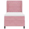 vidaXL Boxspringbett mit Matratze Rosa 190 x 90 cm Polyester