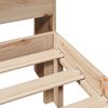 vidaXL Massivholzbett mit Regal ohne Matratze 100x200 cm Kiefer