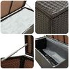 vidaXL Gartenbox Poly Rattan 180x90x70 cm Braun