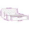 vidaXL Bettgestell ohne Matratze Hellgrau 160x200 cm Samt