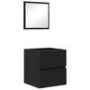 vidaXL Badezimmerschrank Schwarz Eichen-Optik 41 x 38,5 x 45 cm
