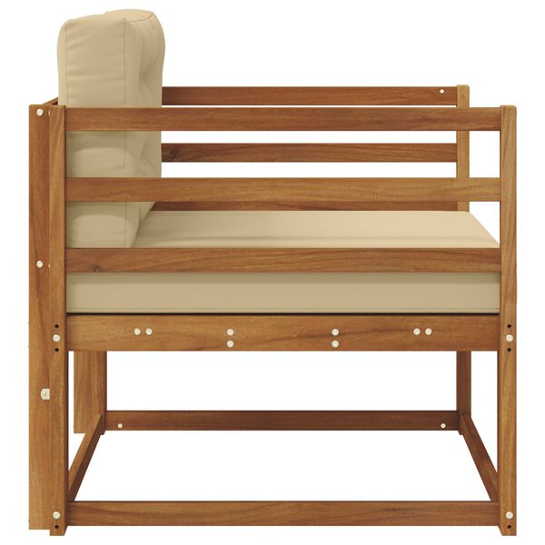 vidaXL Outdoor Mittelsofa Massivholz Akazie Natur