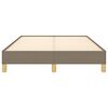 vidaXL Bettgestell ohne Matratze Taupe 120x190 cm Stoff