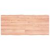 vidaXL Tischplatte 140x60x(2-6) cm Massivholz Behandelt Baumkante