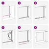 Kellerfenster RISOR Wei&szlig; 60 x 60 cm PVC und Glas