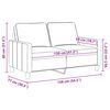 vidaXL 2-Sitzer-Sofa Dunkelgrau 120 cm Stoff
