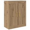 vidaXL Wandmontierter Schrank 2 pcs Artisan-Eiche 69,5 x 34 x 90 cm
