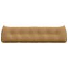 vidaXL R&uuml;cken Kissen Braun 180 x 24 x 50 cm Samt