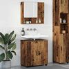 vidaXL Badezimmerm&ouml;bel-Set 2 pcs Altholz Holzwerkstoff & Metall