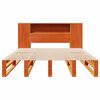 vidaXL Massivholzbett ohne Matratze Wachsbraun 140x190 cm Massivholz