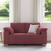 vidaXL Sofa Weinrot 160 x 77 x 82 cm Stoff