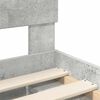 vidaXL Bettrahmen mit Kopfteil Beton Grau 100 x 200 cm Holzwerkstoff