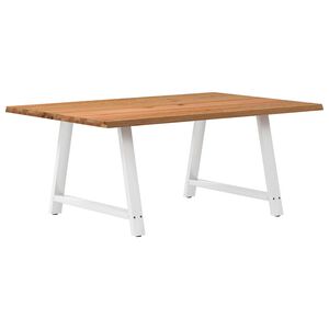 vidaXL Esstisch mit Baumkanten 180x120x74 cm Massivholz Eiche